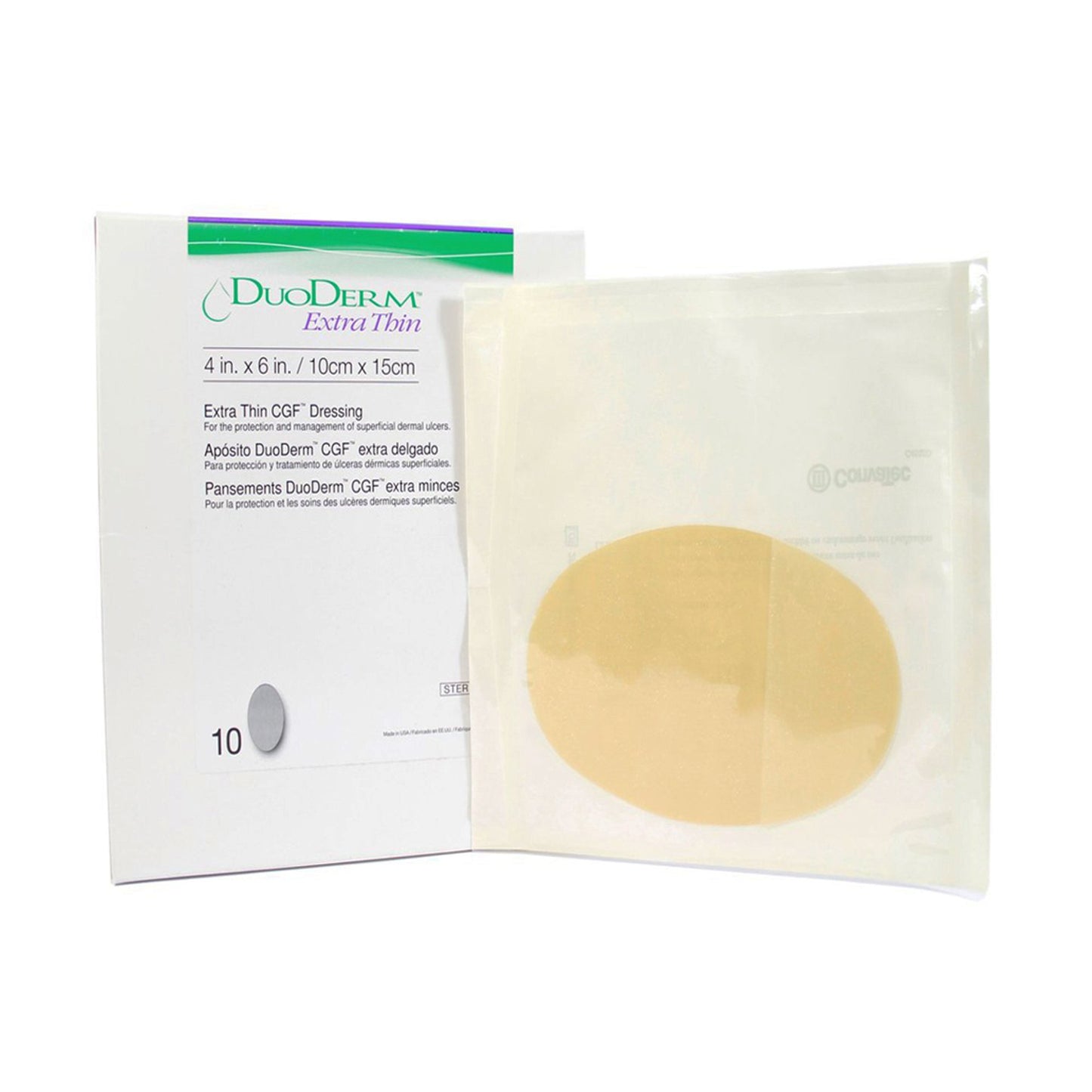 DuoDerm® Extra Thin Hydrocolloid Dressing 2" x 4" 1 Each 