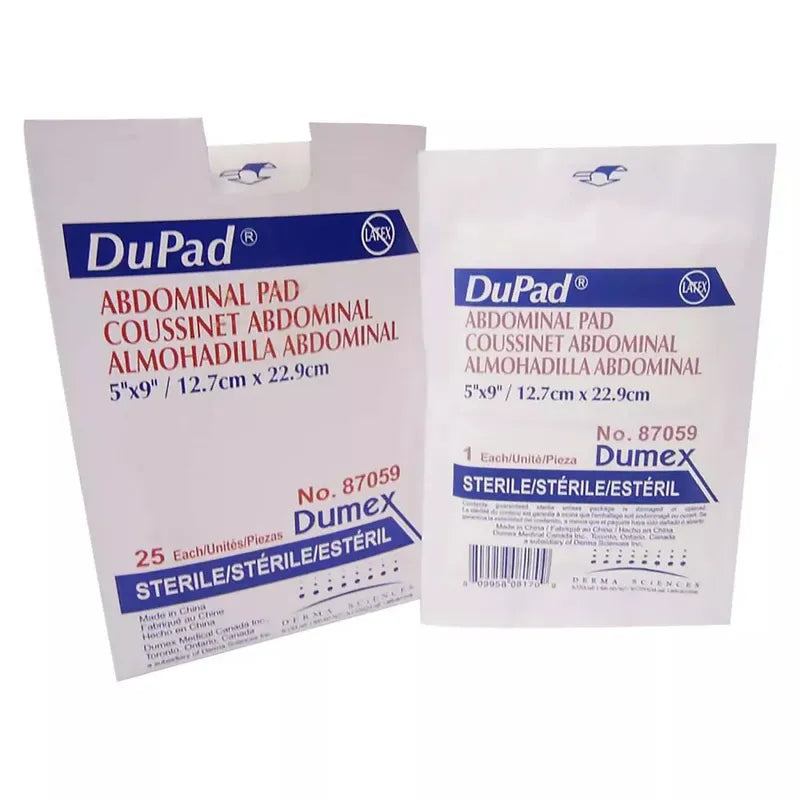 DuPad® Sterile Abdominal Pad 8" x 10" Cellulose Box of 25
