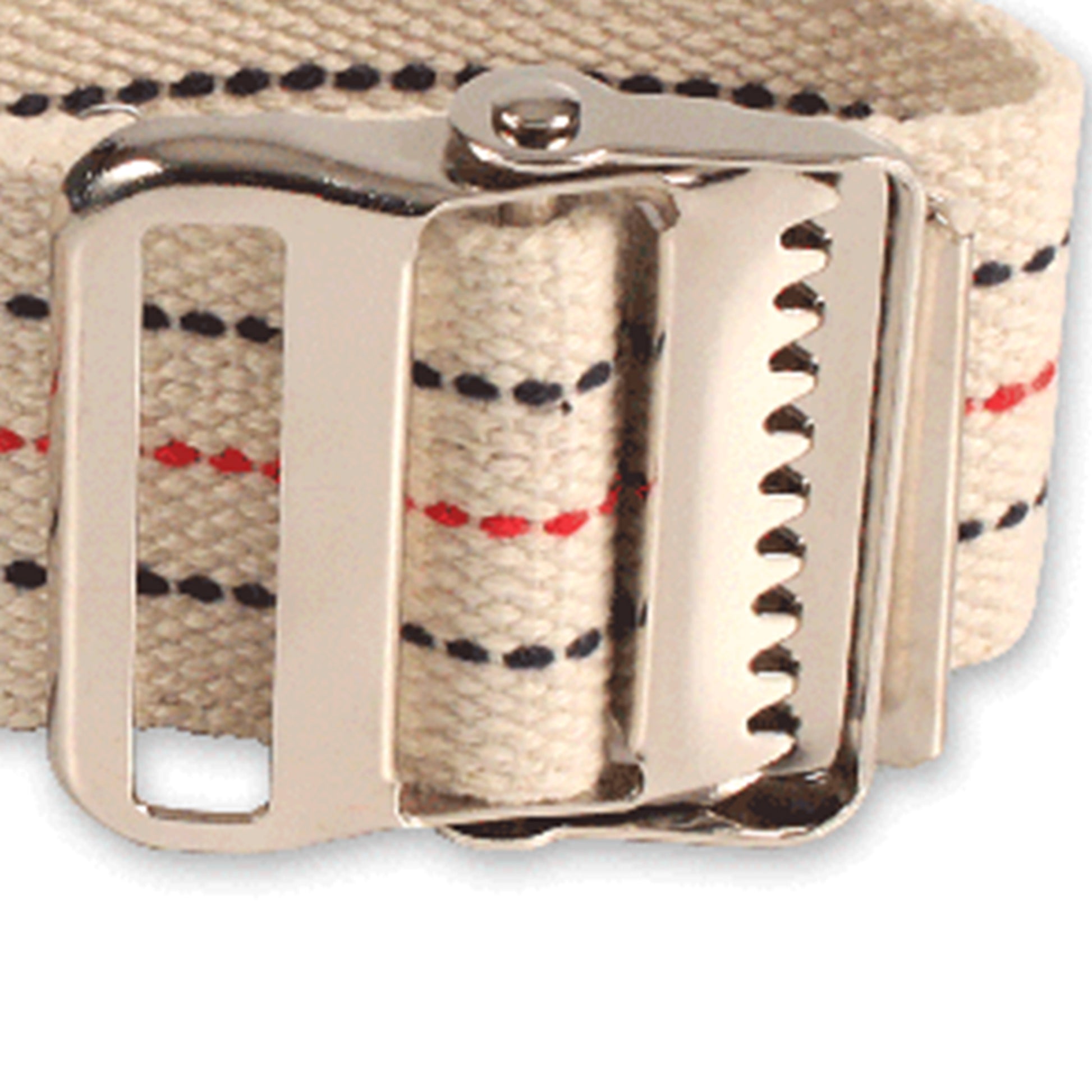 Dynarex® Pinstripe Gait Belt with Metal Buckle 60" Length Cotton Case of 36