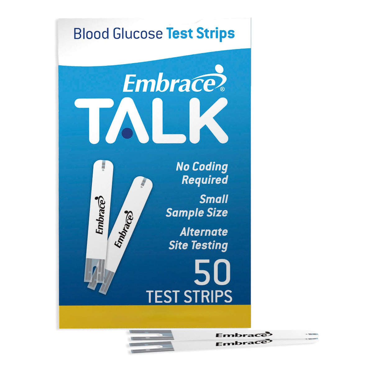 Embrace TALK Blood Glucose Test Strips 