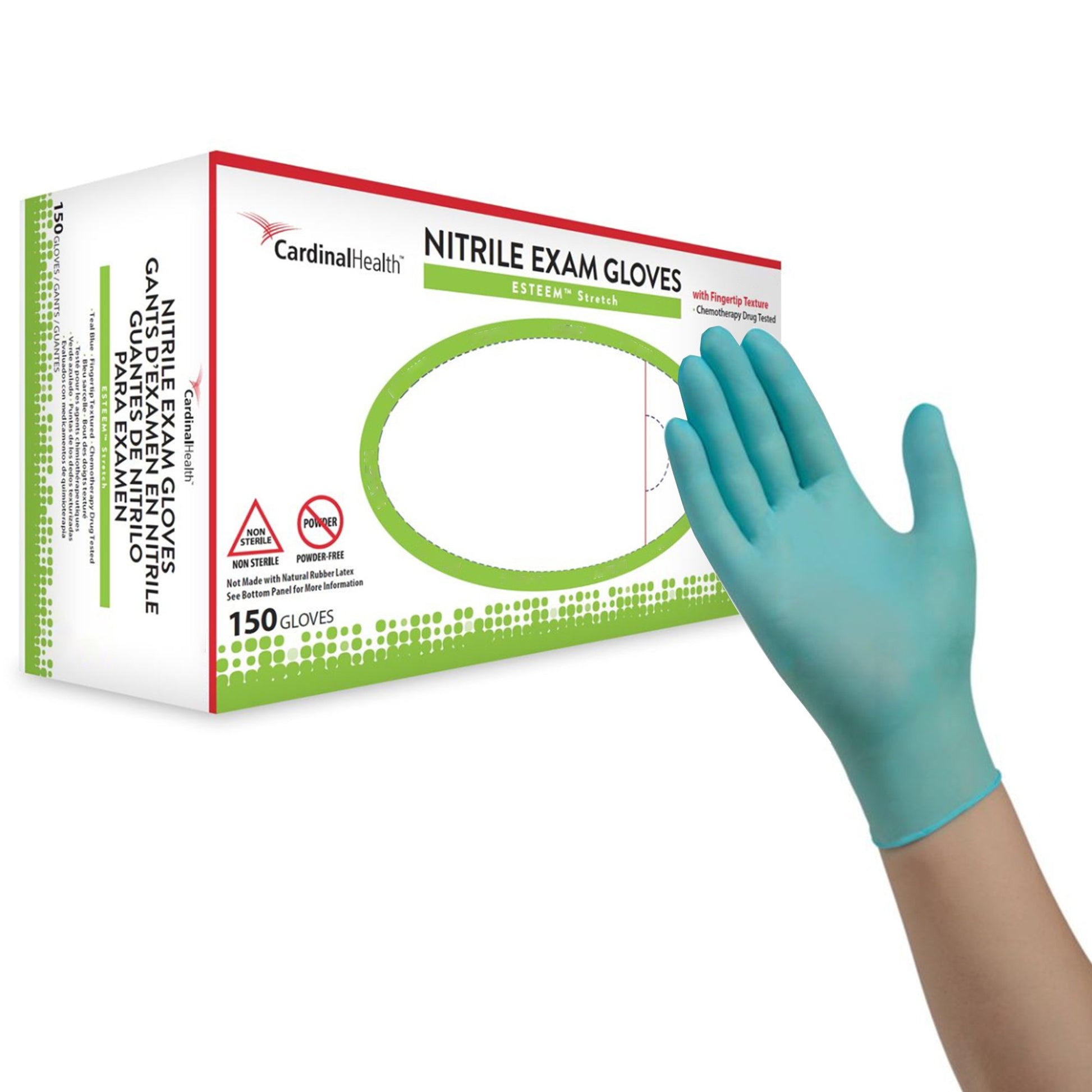 Esteem™ Stretch Nitrile Exam Glove M Box of 150 
