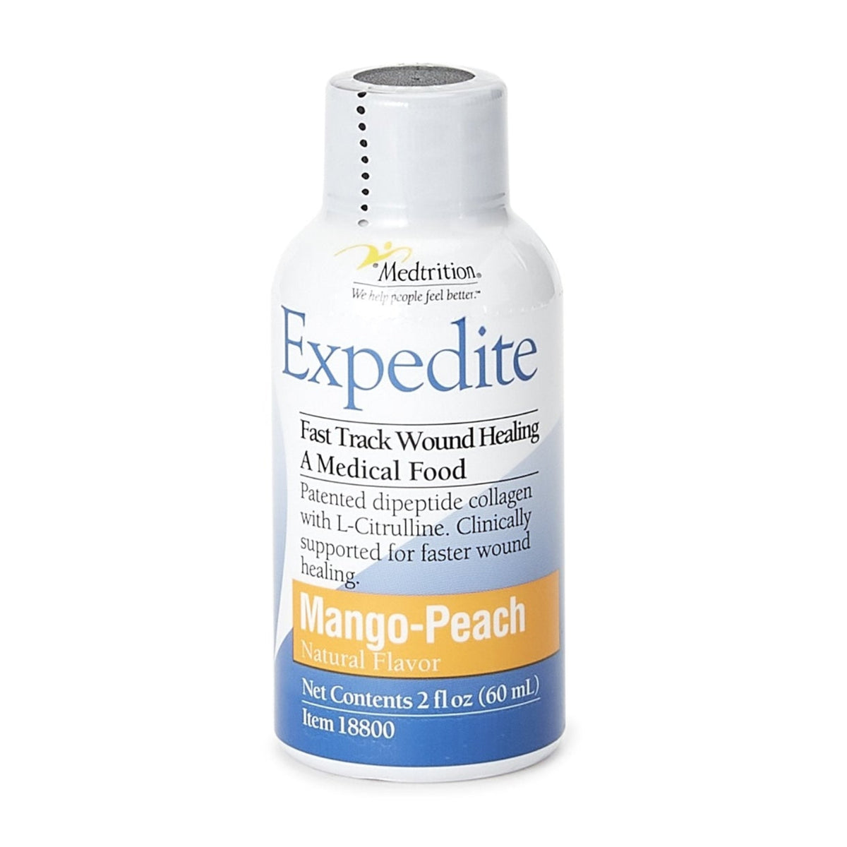 Expedite™ Mango-Peach Concentrated Collagen Dipeptides Medical Food Case of 48 