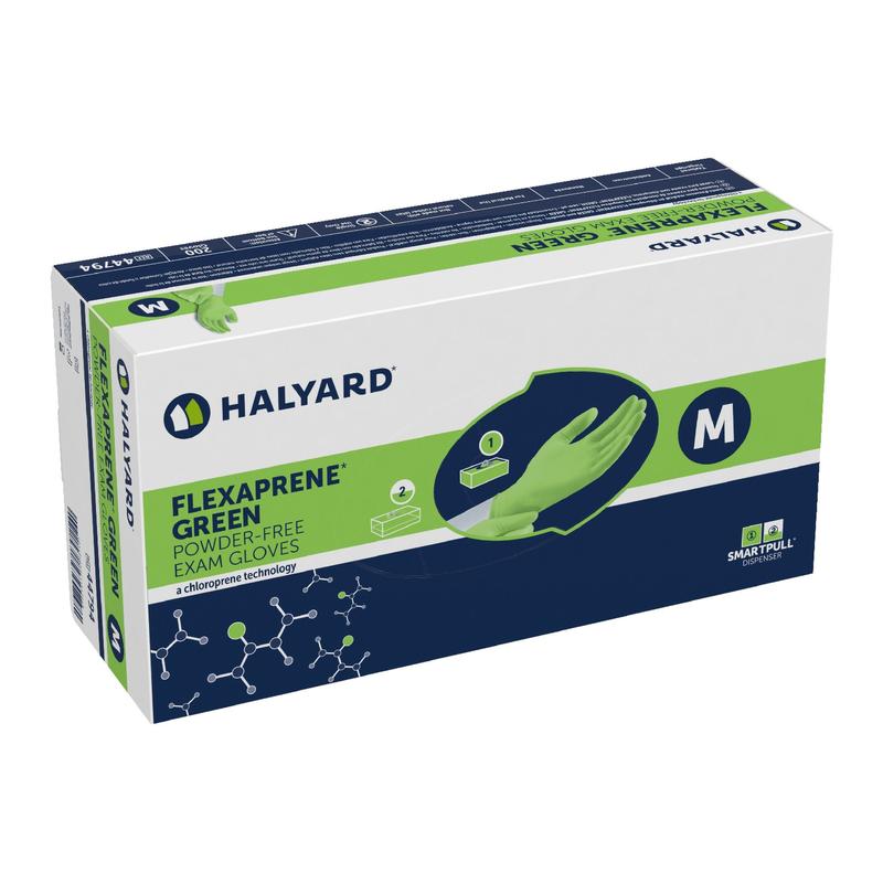 Flexaprene Green Chloroprene Exam Glove S Box of 200 