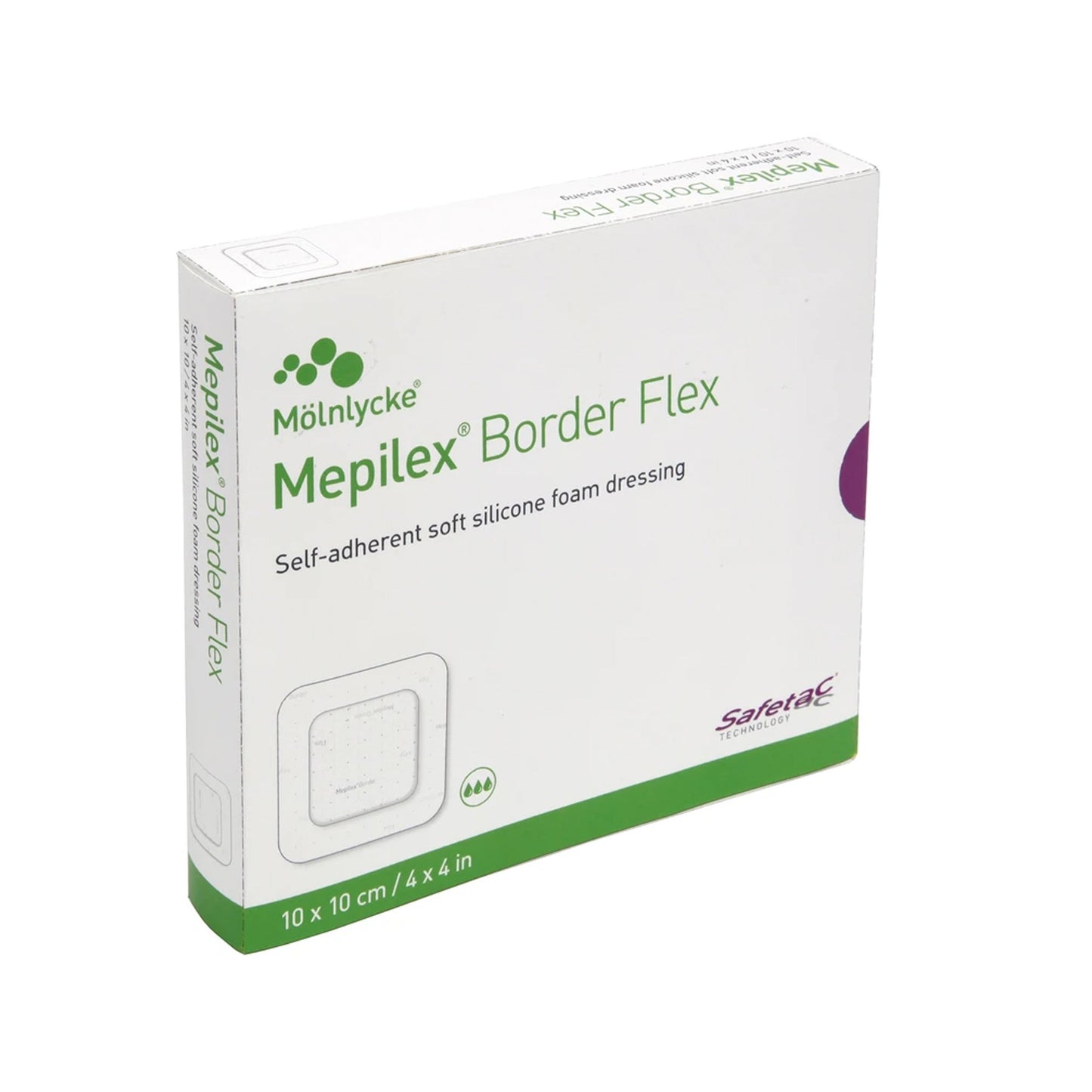Foam Dressing Mepilex® Border Flex 3 x 3 Inch Up to 4 Inch Length Each