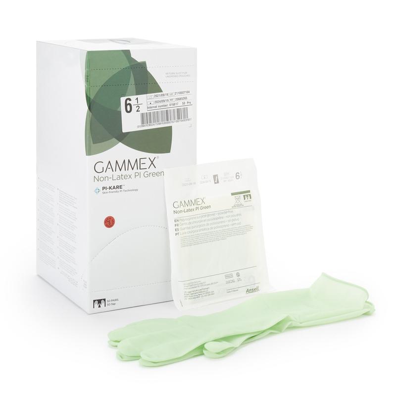 Gammex® Non-Latex PI Green Polyisoprene Surgical Glove 6 Box of 50 