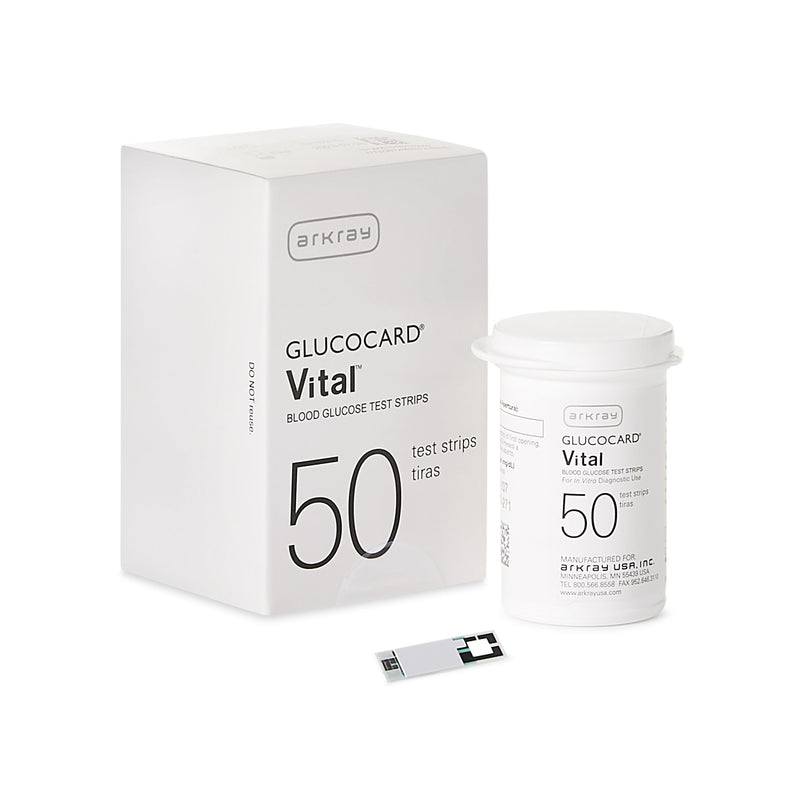 Glucocard Vital Blood Glucose Test Strips Case of 600 