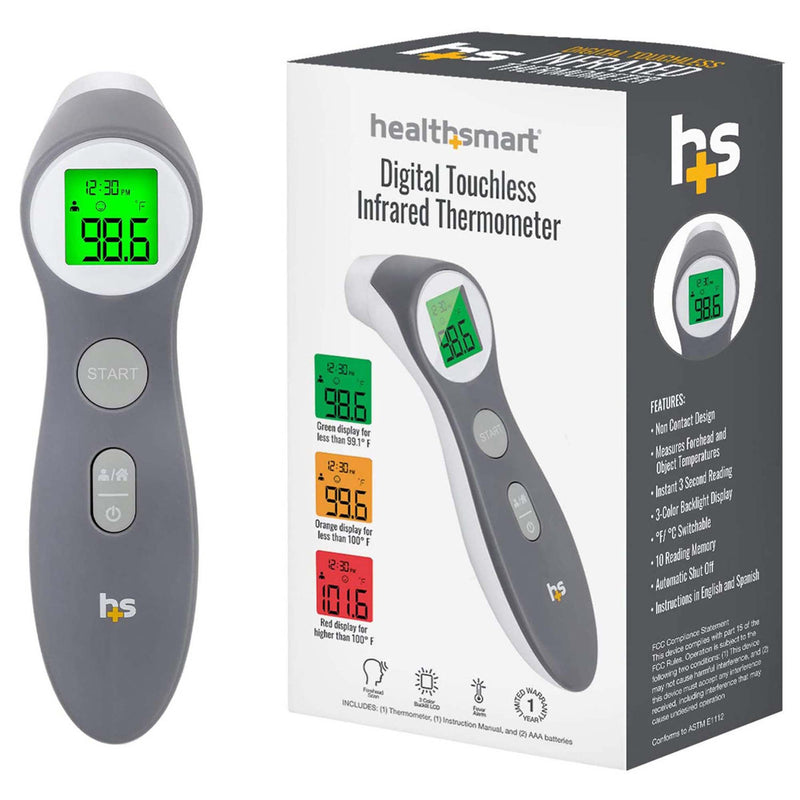 HealthSmart Digital Touchless Infrared Thermometer 
