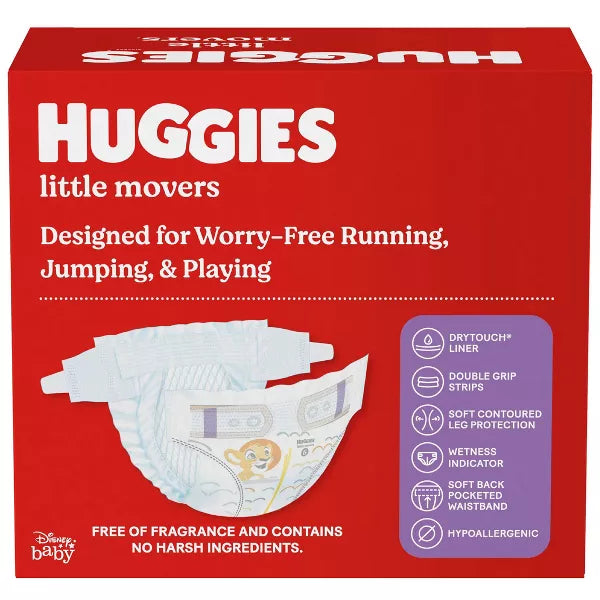 Huggies® Little Movers Baby Diapers 16 to 28 lbs. Pack of 25 