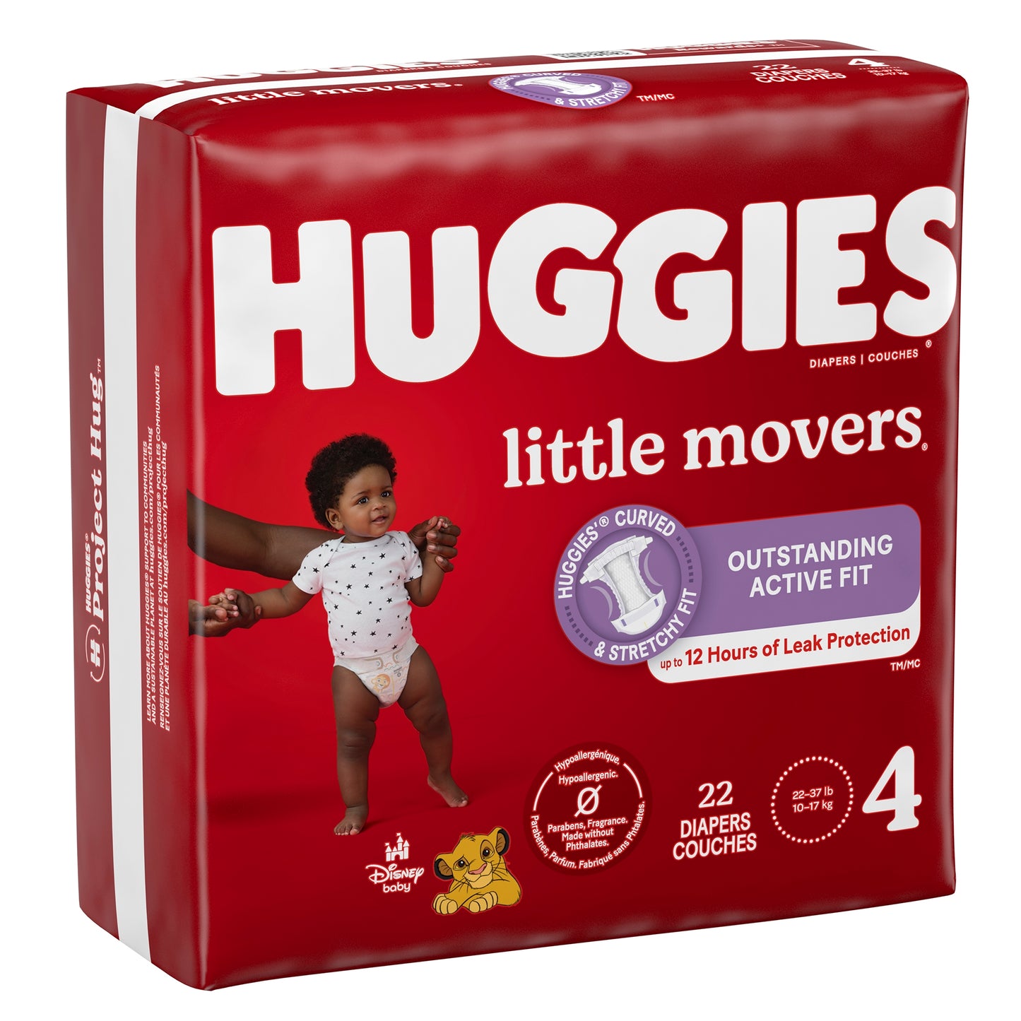 Huggies® Little Movers Baby Diapers 16 to 28 lbs. Pack of 25 