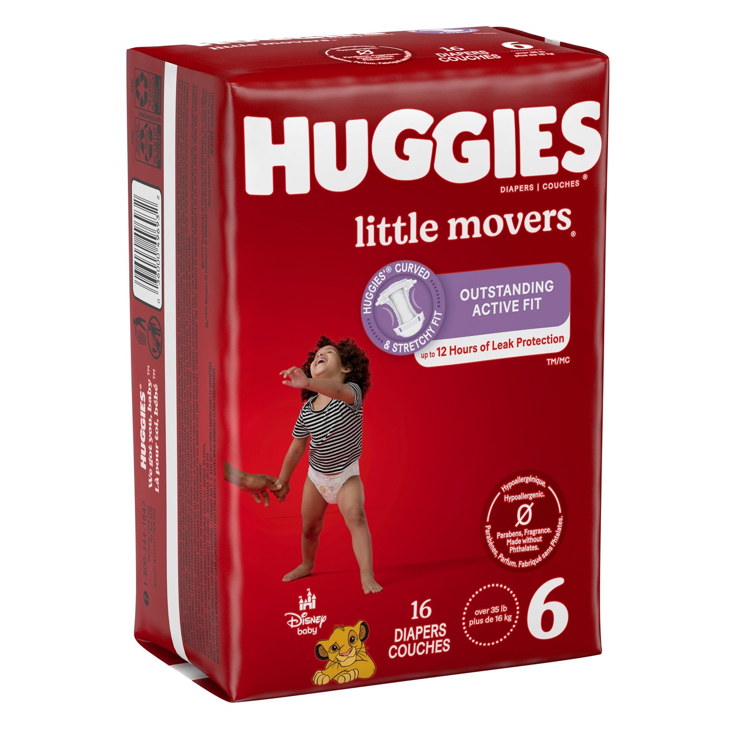 Huggies® Little Movers Baby Diapers 16 to 28 lbs. Pack of 25 