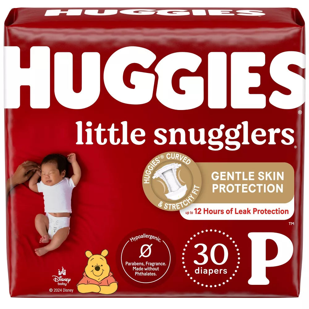 Huggies Little Snugglers Baby Diapers 8 to 14 lbs. Case of 128 