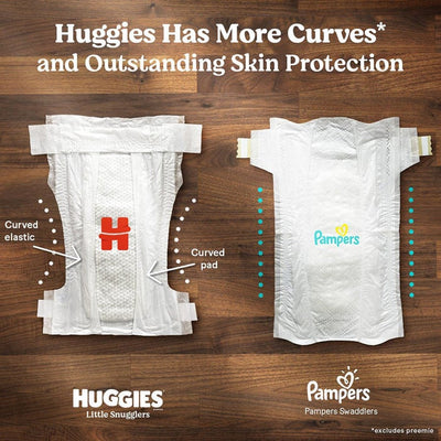 Huggies Little Snugglers Baby Diapers 8 to 14 lbs. Case of 128 