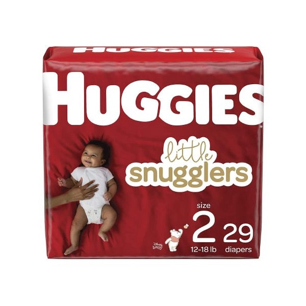 Huggies Little Snugglers Baby Diapers 8 to 14 lbs. Case of 128 
