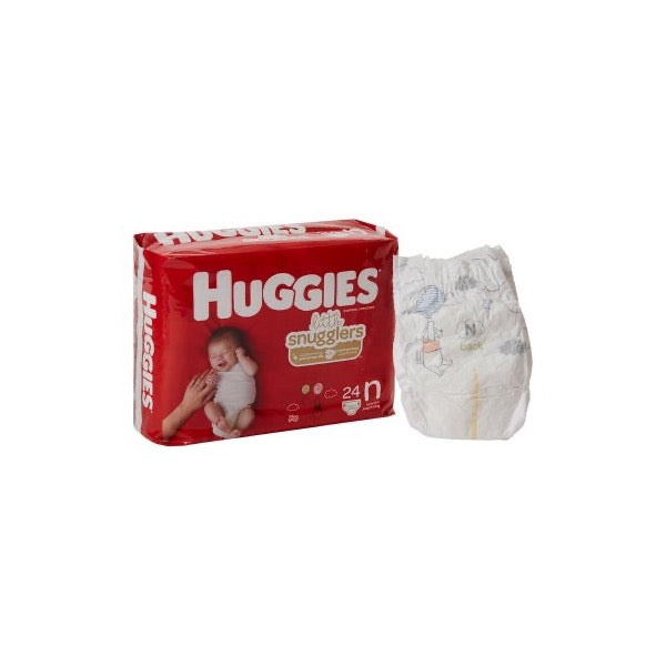Huggies Little Snugglers Baby Diapers 8 to 14 lbs. Case of 128 