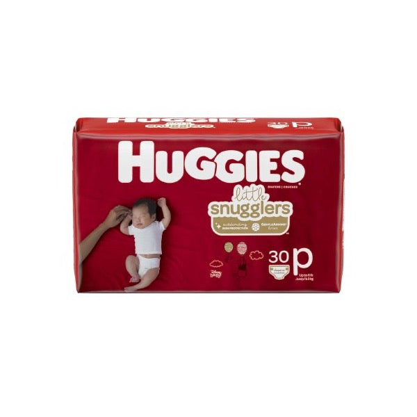 Huggies Little Snugglers Baby Diapers 8 to 14 lbs. Case of 128 