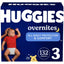 Huggies Overnites Baby Diapers 27 lbs. and Up Pack of 18 