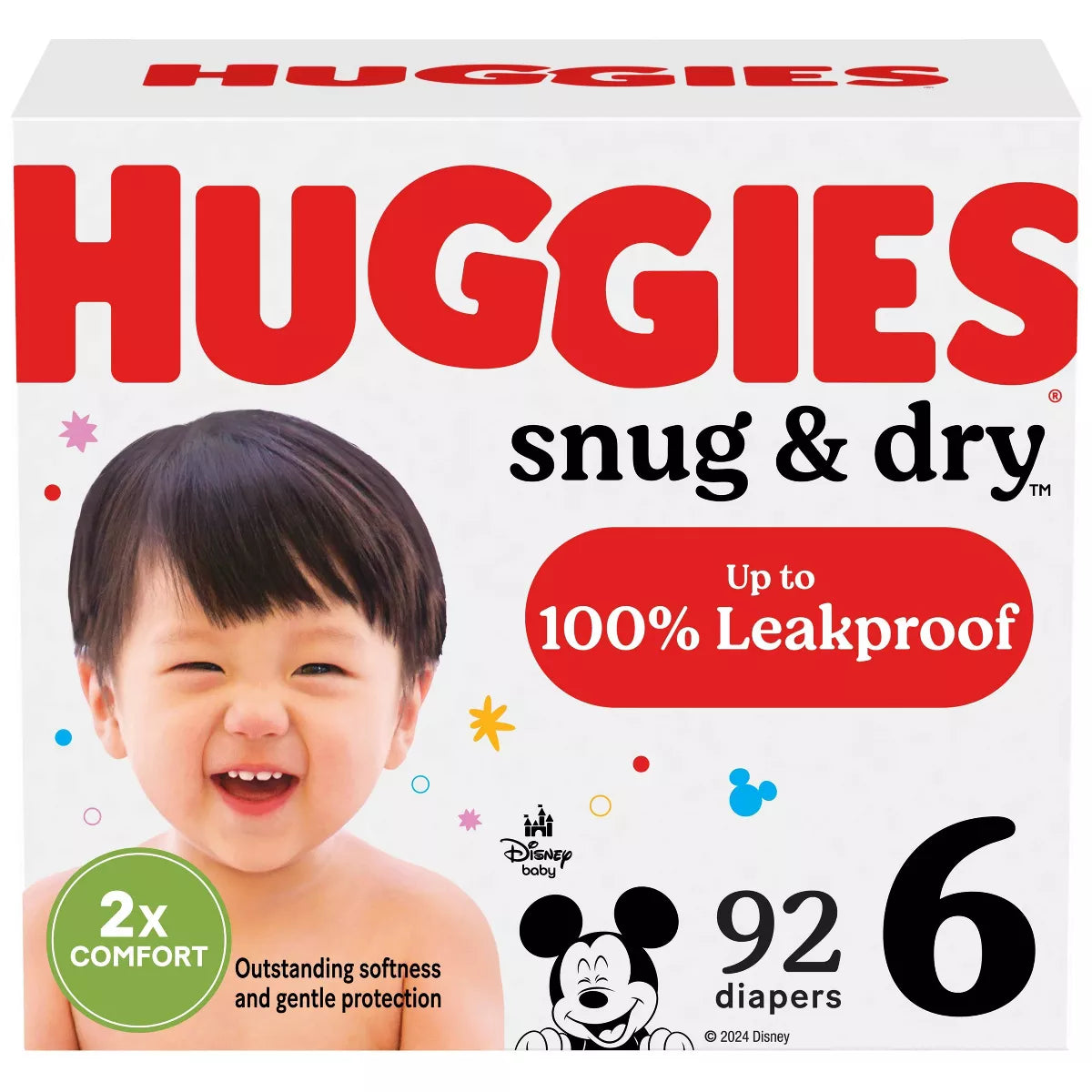 Huggies Snug & Dry Baby Diapers 35 lbs. and Up Case of 76 