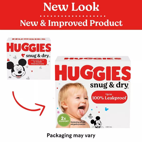 Huggies Snug & Dry Baby Diapers 35 lbs. and Up Case of 76 