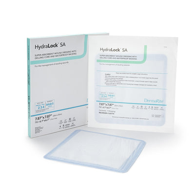 HydraLock™ SA Super Absorbent Dressing 7.87" x 7.87" 1 Each 