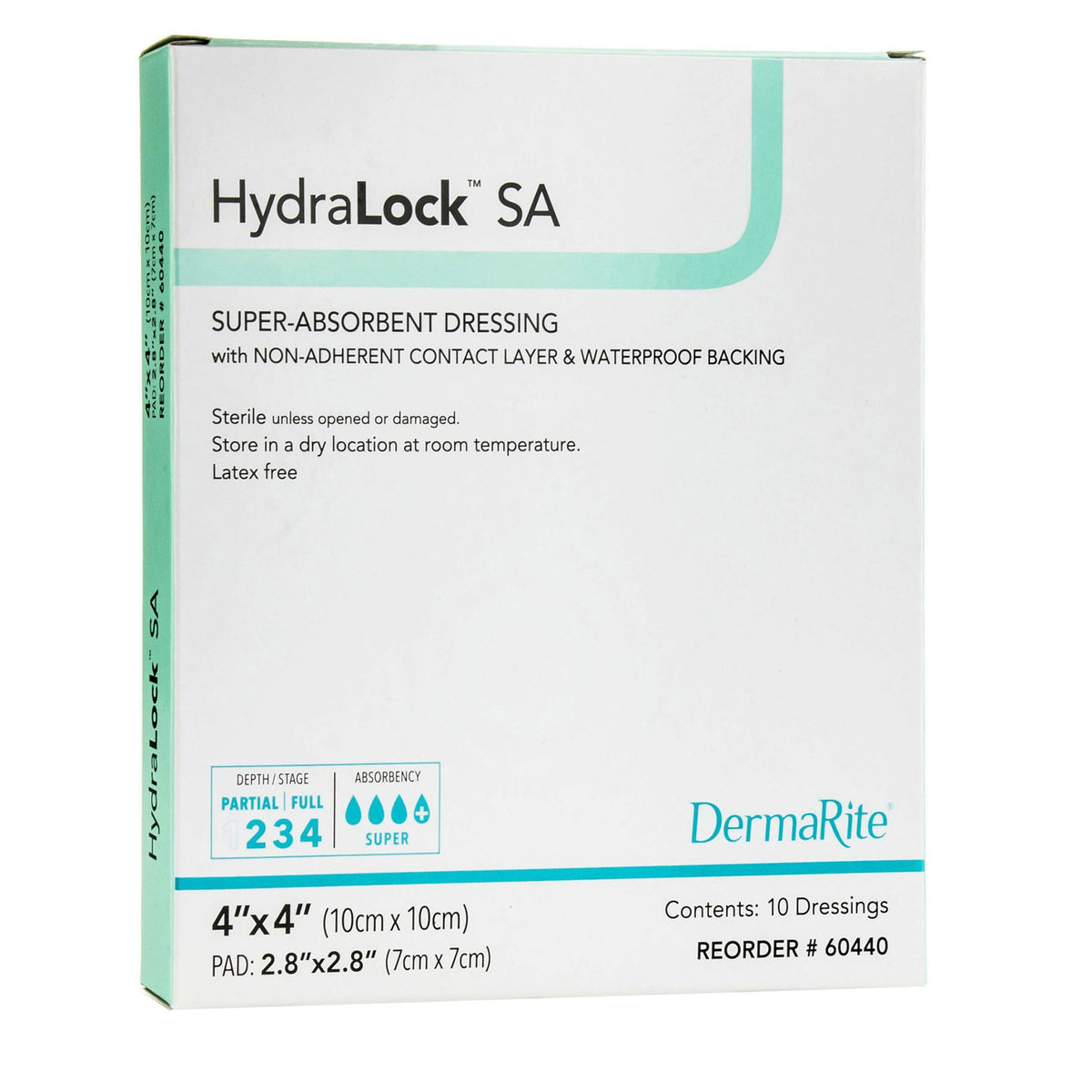 HydraLock™ Super Absorbent Dressing 3" x 3" 1 Each 