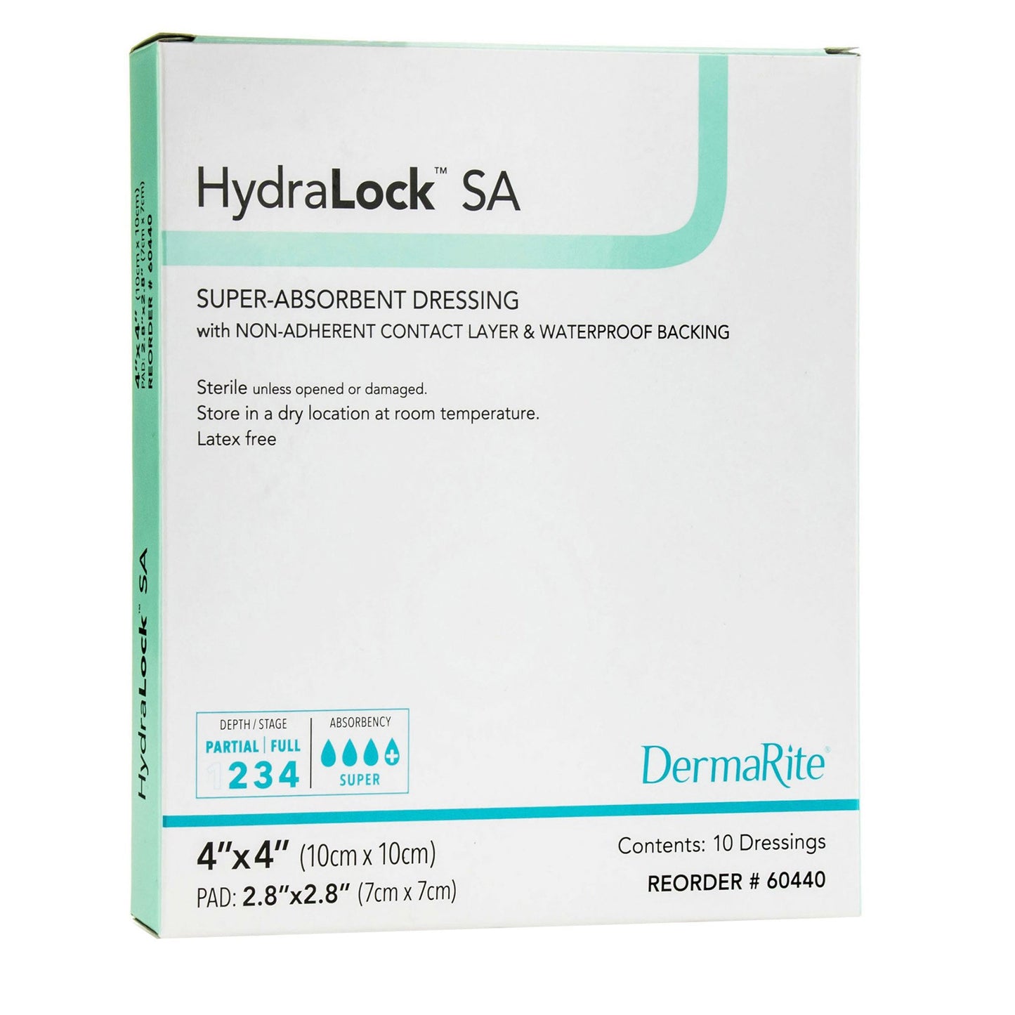 HydraLock™ Super Absorbent Dressing 3" x 3" 1 Each 