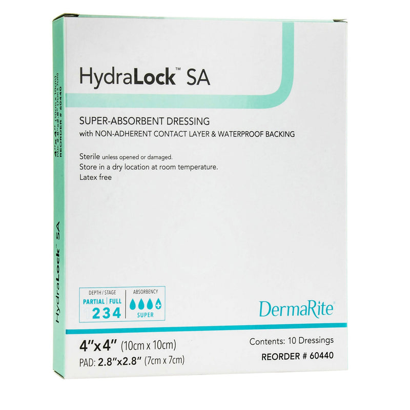 HydraLock™ Super Absorbent Dressing 3" x 3" 1 Each 