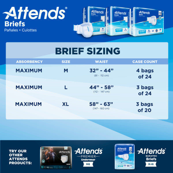 Attends® Breathable Briefs 