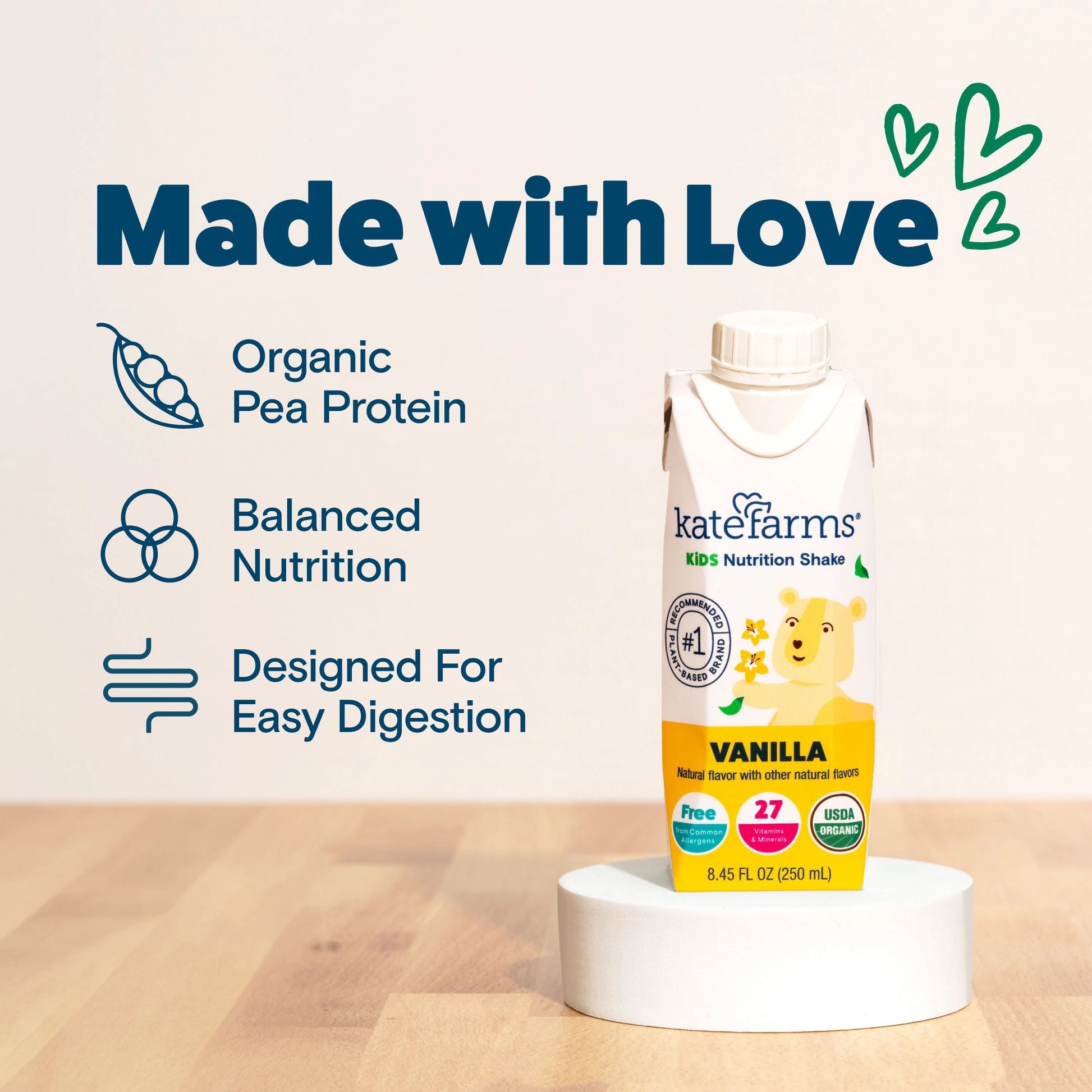 Kate Farms® Kids Nutrition Shake Chocolate Case of 12 