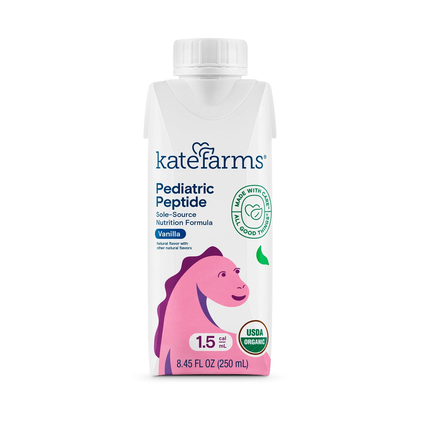 Kate Farms® Pediatric Peptide 1.5 Sole-Source Nutrition Formula Vanilla 1.5 Cal Case of 12