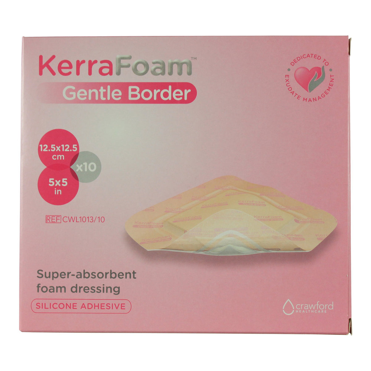 KerraFoam™ Gentle Border Silicone Dressings Foam Dressing - Healthcare Supply Pros