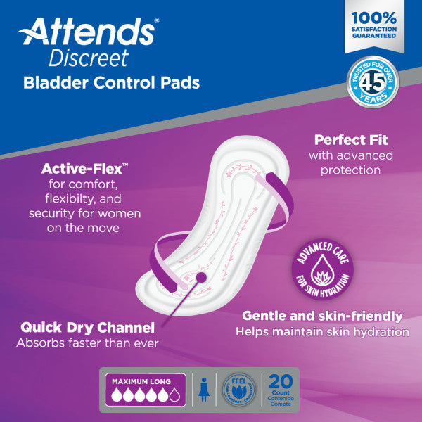 Attends® Discreet Women's Bladder Control Pads
