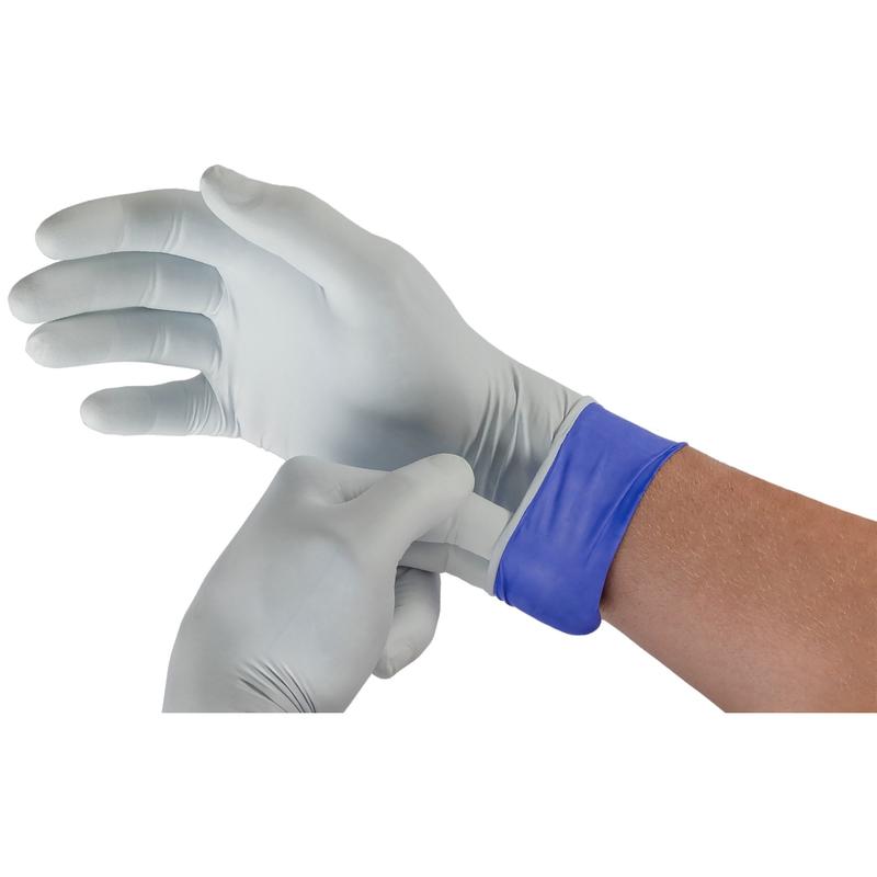LifeStar™ EC Nitrile Extended Cuff Length Exam Glove M Box of 100 