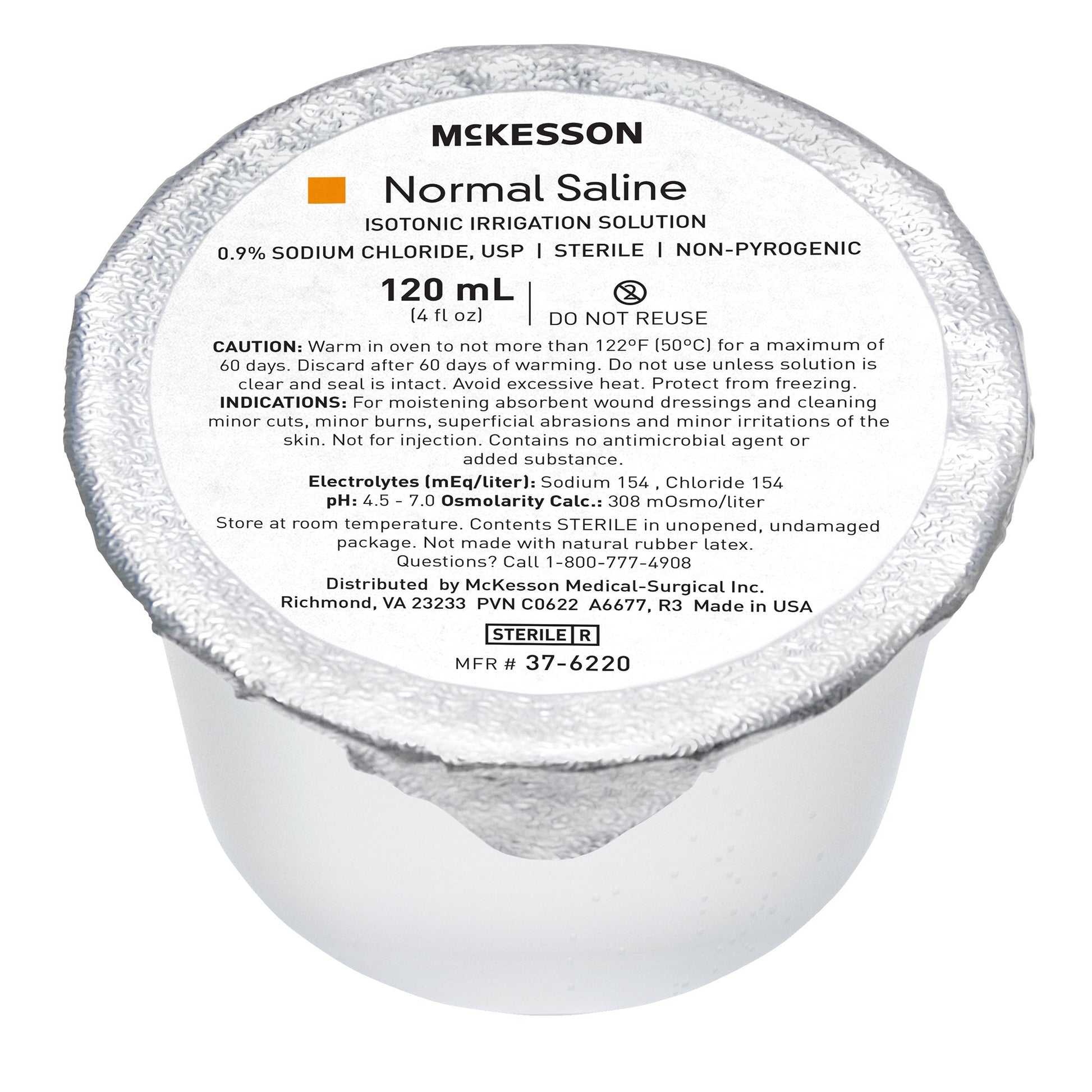 McKesson 0.9% Sodium Chloride Irrigation Solution Case of 48 