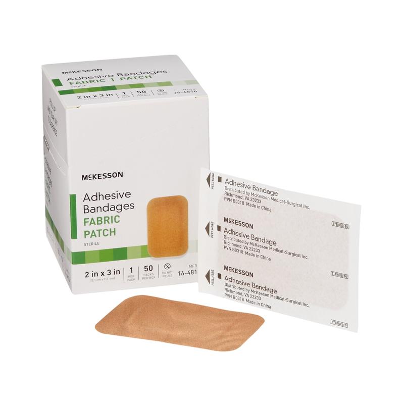 McKesson Adhesive Strip Bandage Tan 1" x 3" Box of 100