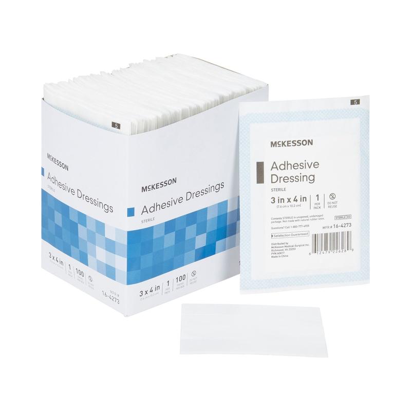 McKesson Adhesive Strip Bandage Tan 1" x 3" Box of 100