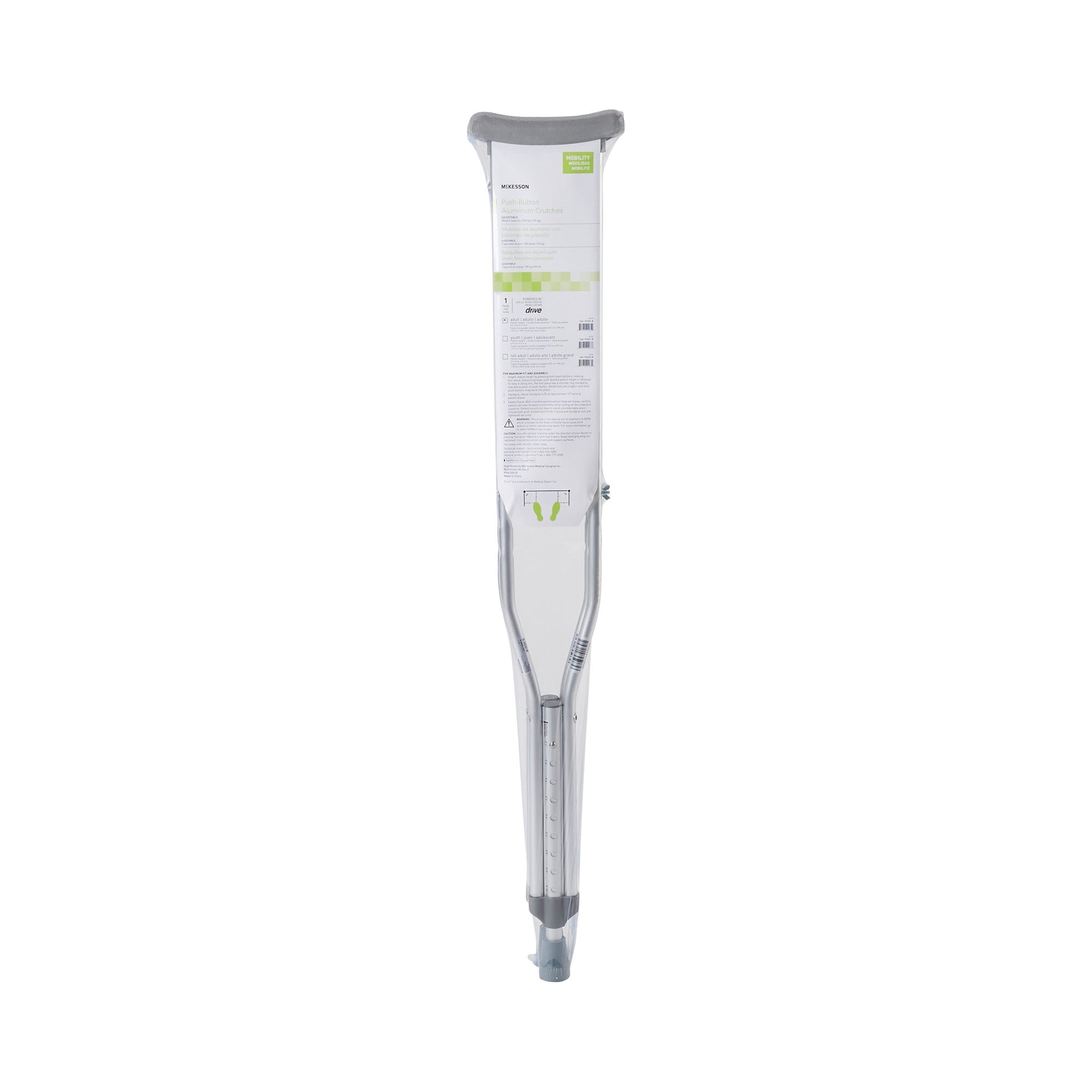 McKesson Adult Underarm Crutches 
