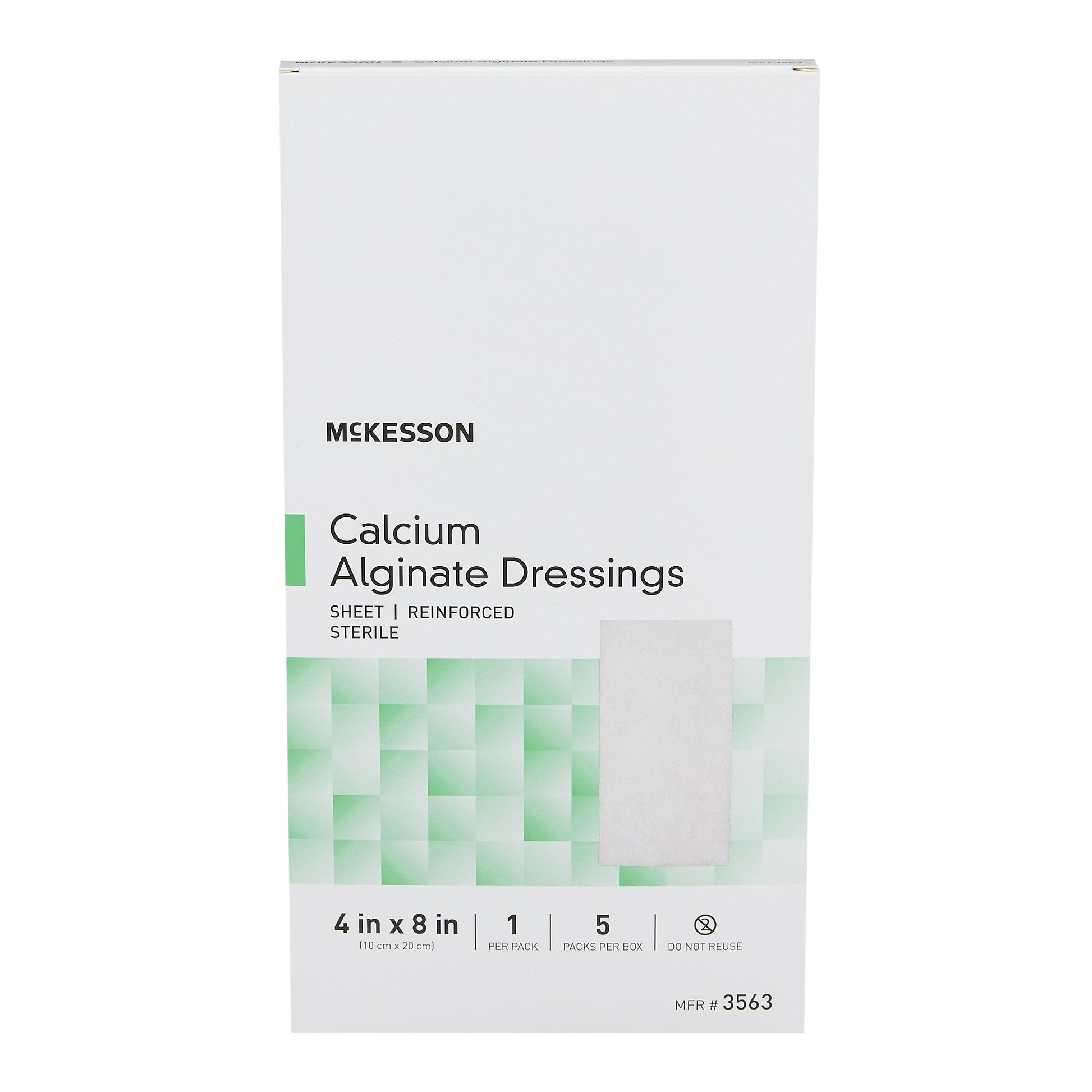 McKesson Alginate Dressing - Rectangle 4" x 4.75 Box of 10 