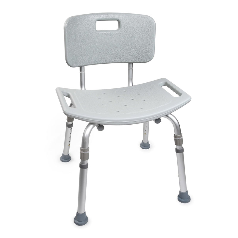 McKesson Aluminum Bath Transfer Bench with Removable Back 