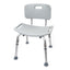 McKesson Aluminum Bath Transfer Bench with Removable Back 