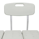 McKesson Aluminum Transfer Bench with Reversible Back Beige 