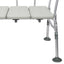 McKesson Aluminum Transfer Bench with Reversible Back Beige 