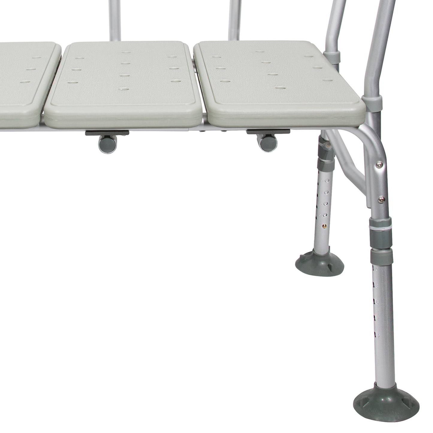 McKesson Aluminum Transfer Bench with Reversible Back Beige 