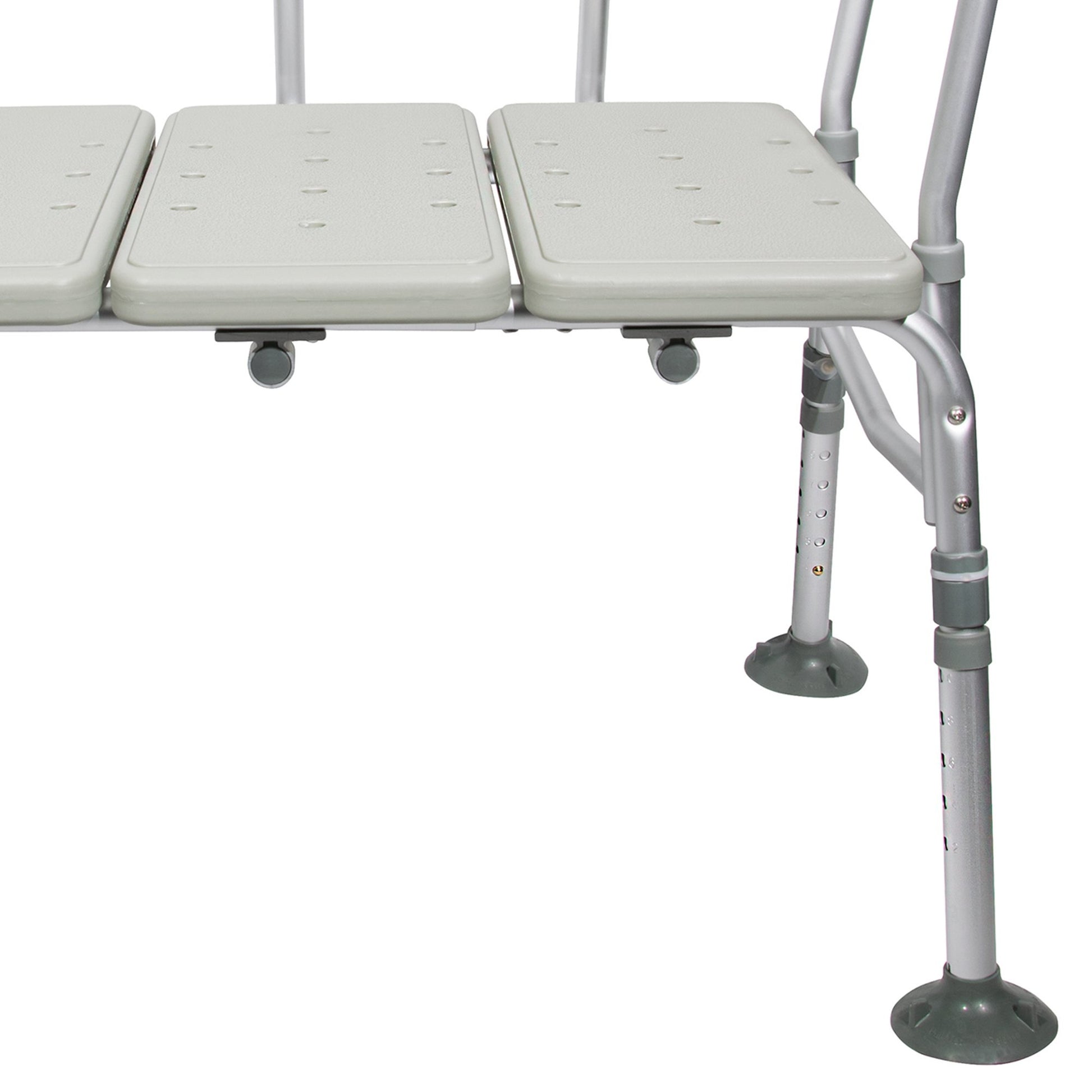 McKesson Aluminum Transfer Bench with Reversible Back Beige 