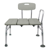 McKesson Aluminum Transfer Bench with Reversible Back Beige 