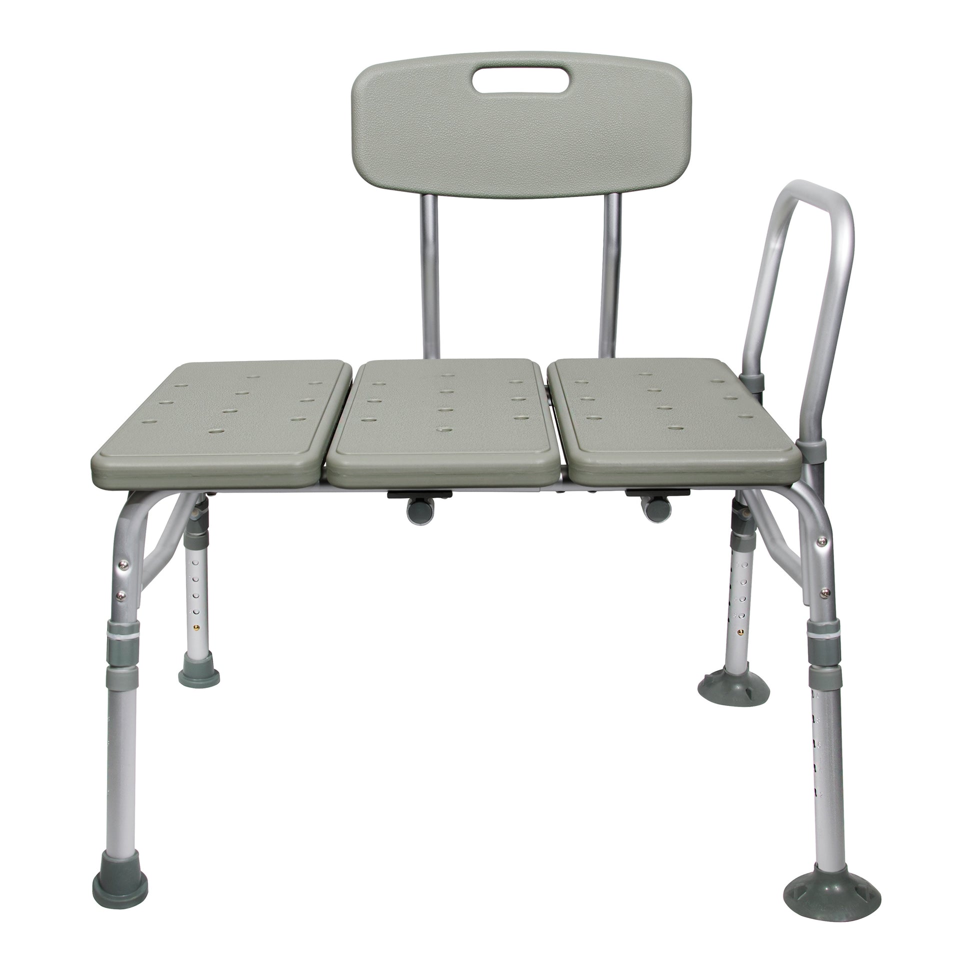 McKesson Aluminum Transfer Bench with Reversible Back Beige 