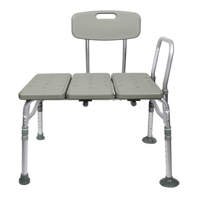 McKesson Aluminum Transfer Bench with Reversible Back Beige 