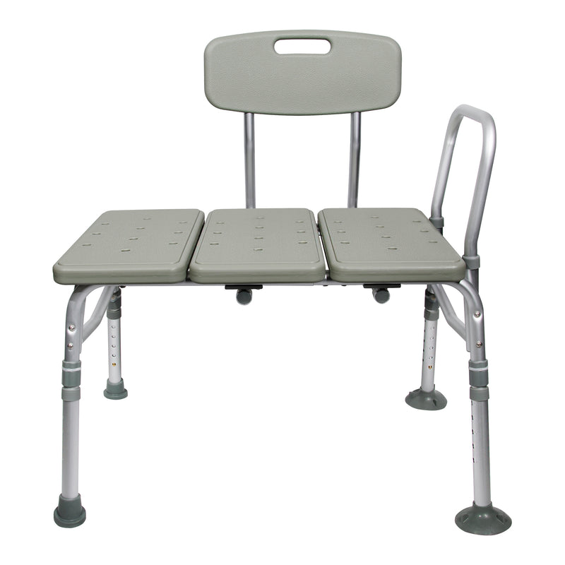 McKesson Aluminum Transfer Bench with Reversible Back Beige 