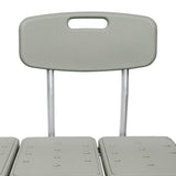 McKesson Aluminum Transfer Bench with Reversible Back Beige 