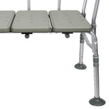 McKesson Aluminum Transfer Bench with Reversible Back Beige 