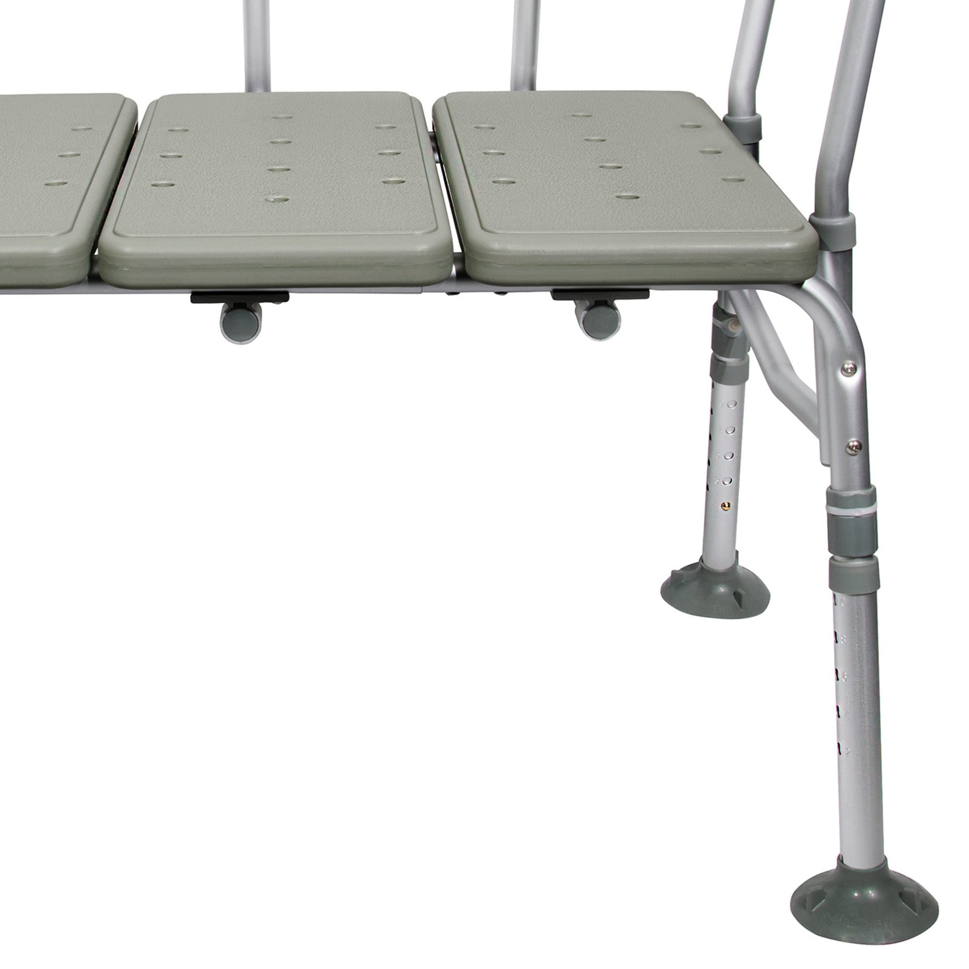 McKesson Aluminum Transfer Bench with Reversible Back Beige 